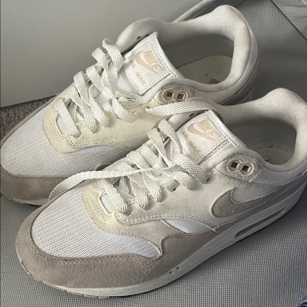 Nike White and Tan Sneakers